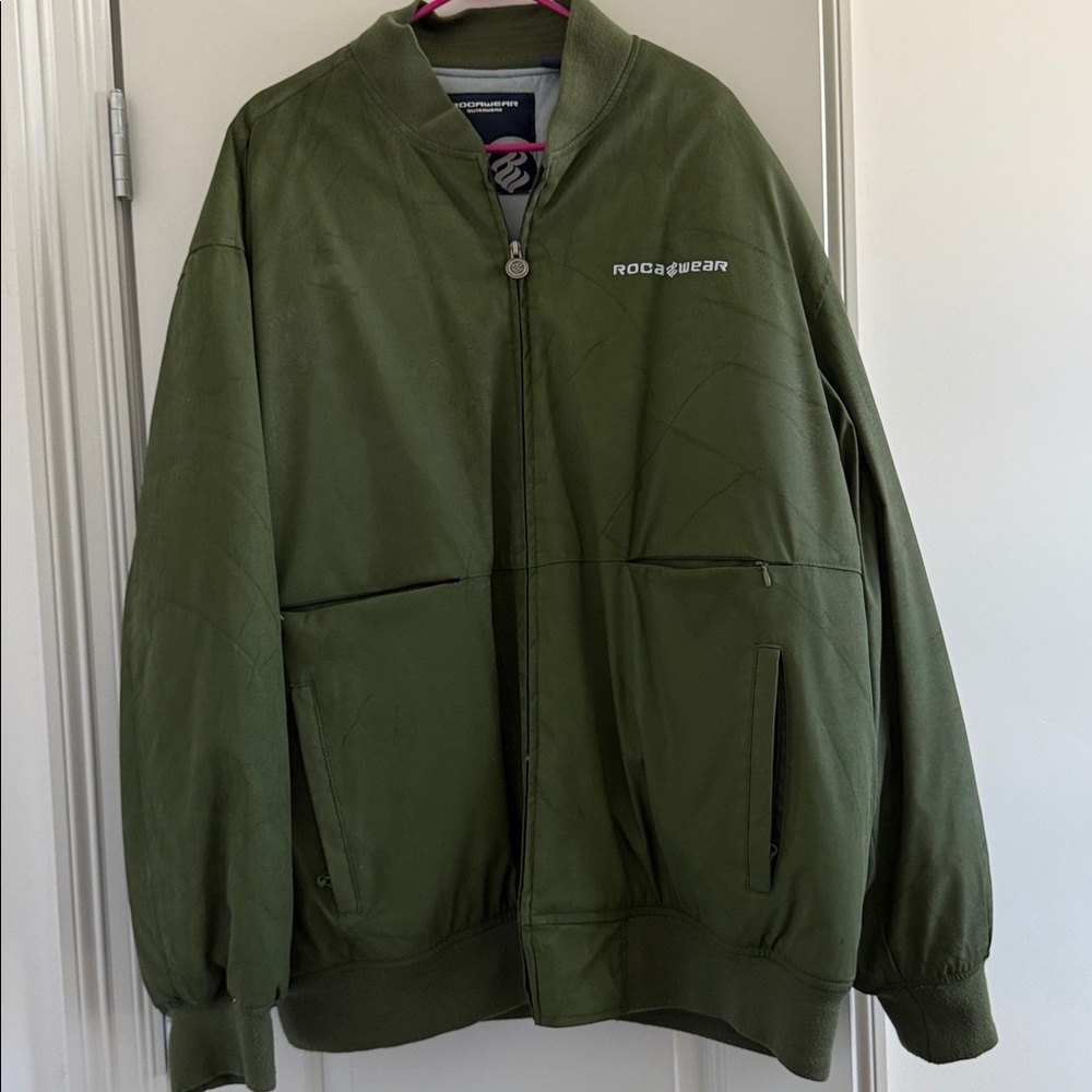 Rocawear Dark Green Bomber Jacket